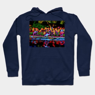 Flaming Flamingos Hoodie